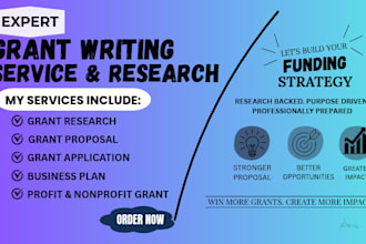research grants and write grant proposals for nonprofits and business
