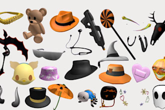 create custom halloween roblox ugc item 3d accessories spooky props roblox hat