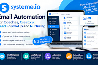 systeme io email automatiom for coaches creators lead follow up and nurturing