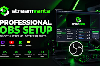 set up and optimize obs studio for professional live streaming