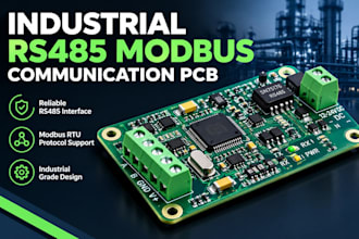 design industrial rs485 modbus communication pcb