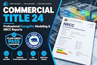 do commercial title 24 energypro modeling and nrcc reports