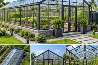 do any greenhouse design and farm plan and 3d renovation