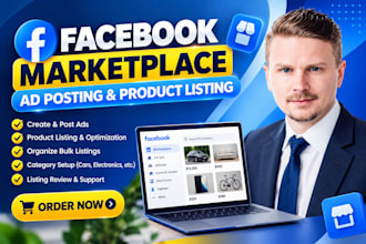 set up facebook marketplace, fix fb marketplace issues, and optimize listings
