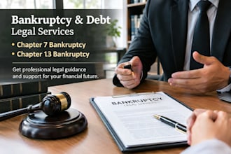 provide legal services for chapter 7 and 13 bankruptcy