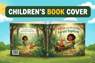 create children book illustration children book cover design children book cover