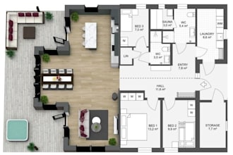create 2d and 3d architectural floor plans for real estate