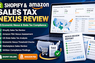 assess sales tax nexus shopify amazon fba economic nexus state tax compliance