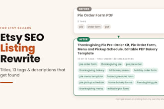 write SEO etsy titles, tags and descriptions that get found