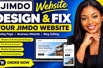 design, fix jimdo onepageio website, blog site jimdo  landing page webflow gator