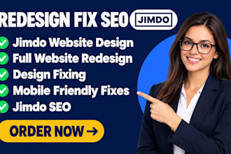 design jimdo website, jimdo website redesign, fix jimdo website and jimdo SEO