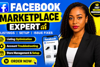 optimize facebook marketplace listings and troubleshoot account issues