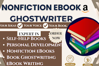 ghostwrite your nonfiction ebook as an ebook ghostwriter and book writer