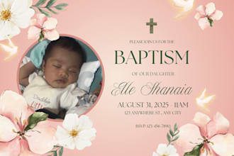 edit and customized canva birthday invitation for kids