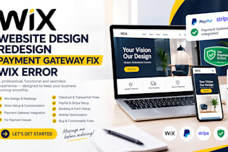wix website design redesign payment gateway fix wix error