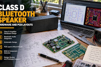 design class d bluetooth speaker hardware and pcb layouts