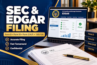 be your sec filing, edgar filing, and sec forms consultant and compliance expert