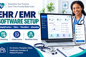 setup carepatron clinicsense pabau noterro modmed jane rxnt drchrono epic nuemd