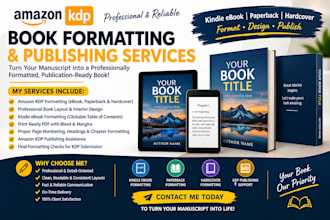 be your expert amazon kdp book publishing