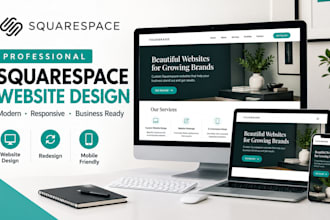l design a professional squarespace website for your business