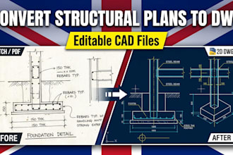 convert structural PDF plans and sketches to editable