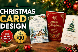 design christmas card holiday greeting card merry christmas new year invitation