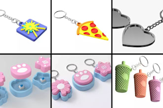 design custom printable 3d keychains models stl 3mf 3d lightbox for 3d printing