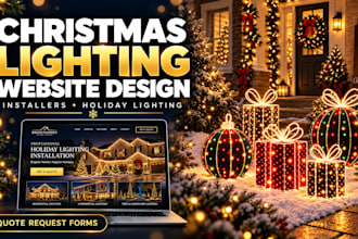 design christmas light installation website, lightning contractor website