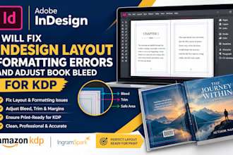 fix indesign layout formatting errors and adjust book bleed for kdp