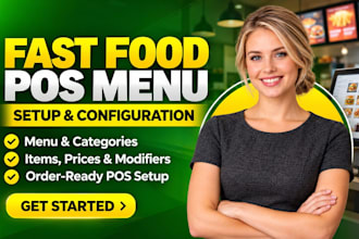 set up your restaurant pos and configure your fast food menu