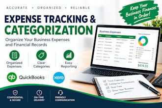 categorize business expenses and organize financial records