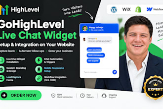 setup gohighlevel live chat widget your website chat automation
