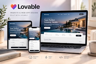 build a modern lovable ai website, landing page, or web app