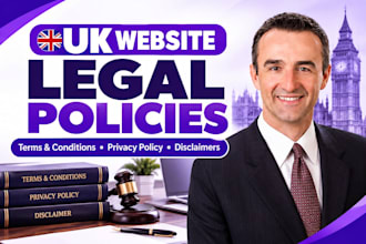 write website terms and conditions, privacy policy and legal documents