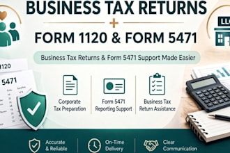help with form 1120 corporate tax and form 5471 reporting