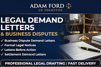 write a professional business dispute demand letter