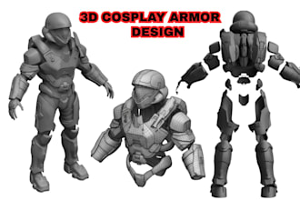 sculpt wearable cosplay helmets, armor and masks for 3d printing