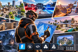 build fortnite uefn maps, creative maps, verse scripts, fix fornite uefn bugs