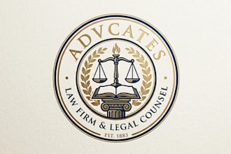 do classic prestigious advocate logo design