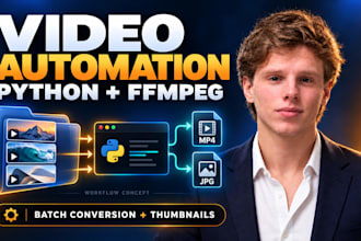 automate video conversion and thumbnails with python and ffmpeg