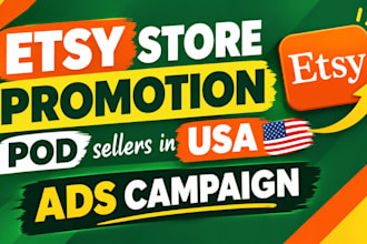 optimize etsy ads for USA pod sellers and manage etsy campaigns to improve roas