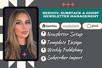 manage beehiiv, substack and ghost email newsletters