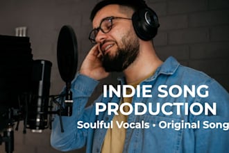 compose indie songs with soulful vocals and professional production