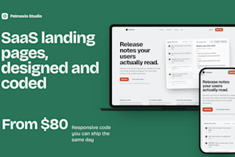 design and code an affordable saas landing page