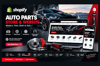 auto part website auto part shopify store automotive website car parts store