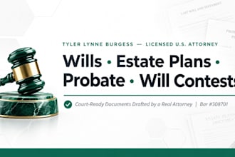 prepare will contest pleadings, motions, and legal briefs