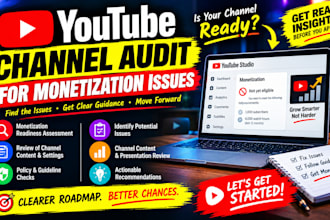 audit your youtube channel for monetization issues
