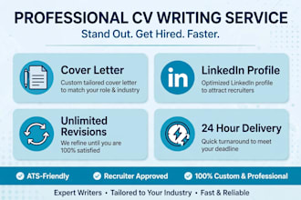design a professional and ats friendly cv resume