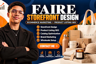 be faire wholesale store designer faire ecommerce marketing product listing seo