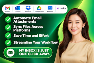 automate email attachments with gmail outlook dropbox google drive webmail make